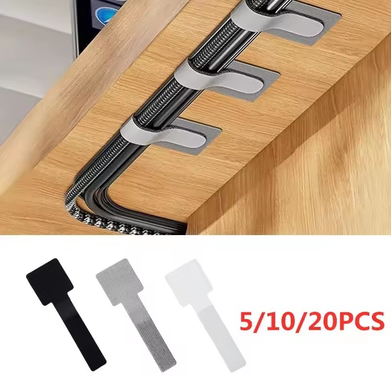 Desk Organizer - Новые многоразовые кабельные стяжки с самоклеящейся