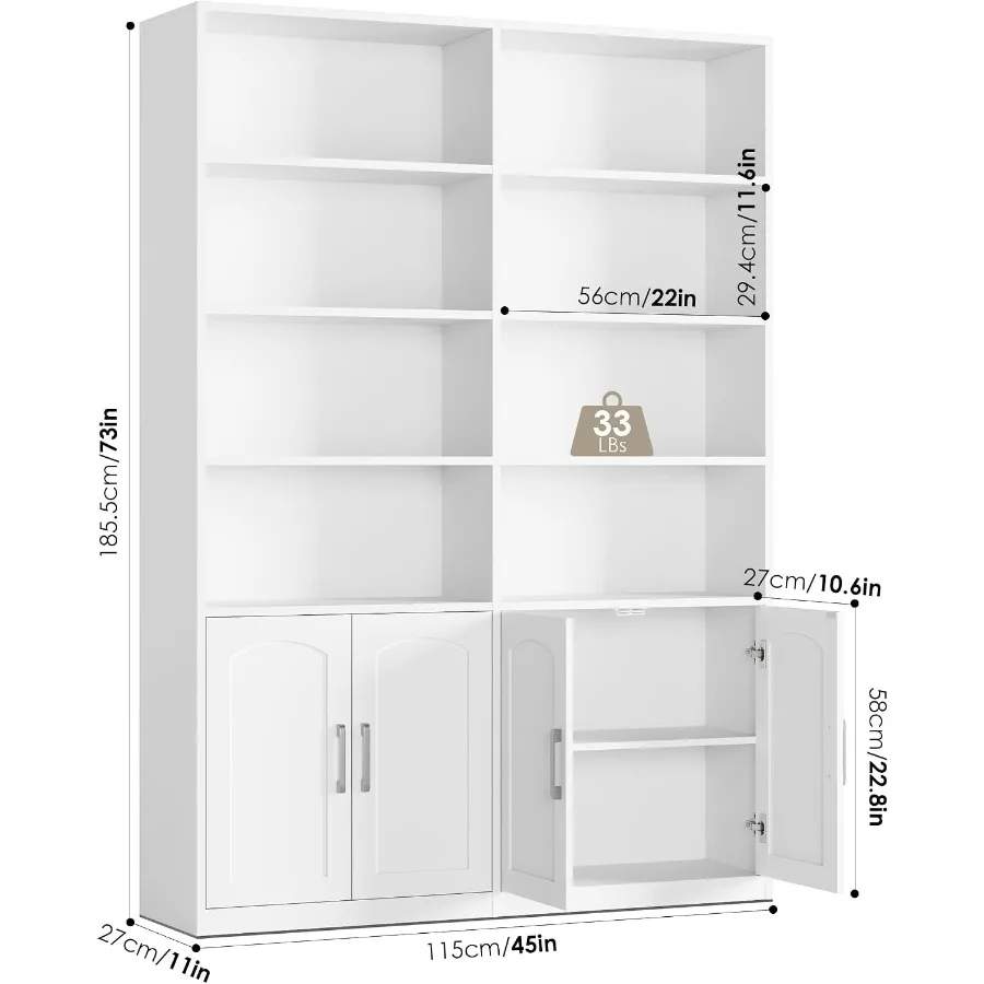 Книжный шкаф с дверцами для го – обзор и цена Bookshelf